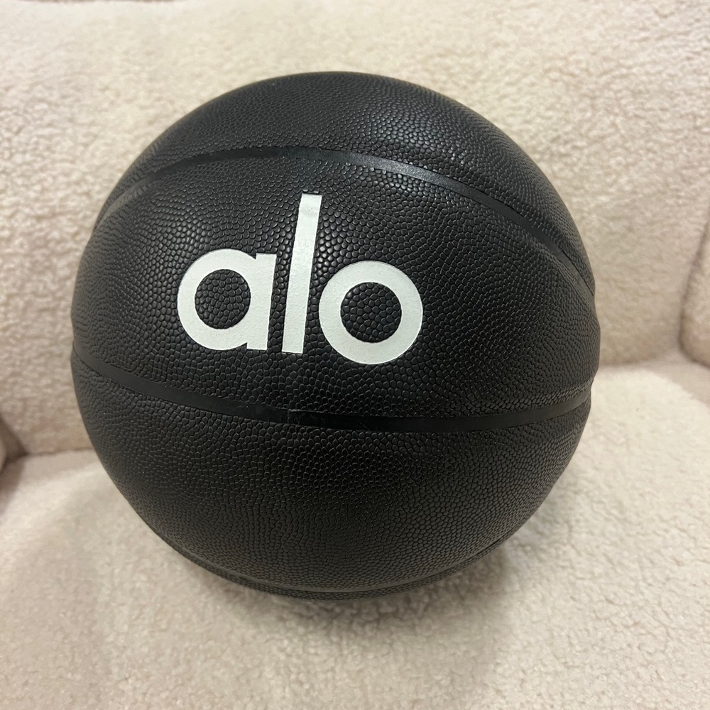ALO Yoga Black Basketball with White Logo